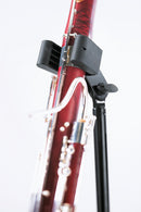 K&M 150/1 Bassoon Stand, Black, 2-Piece Folding Design, Height 700-1,200 mm, Steel