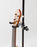 K&M 15590 Ukulele Holder Clamp - on, Black, 66 x 116 x 60 mm, Rubberized Support Arms, Steel