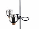 K&M 15910 Mute Holder, Black, For 3 Mutes (2 x Ø 80 mm, 1 x Ø 60 mm), Mute Holder Rings Rubberized, Steel