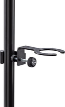 K&M 16017 Stem Glass Holder, Black, Steel