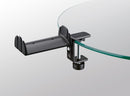 K&M 16090 Headphone Holder Table Clamp, Black, For up to 2 Standard Headphones and 4 In-Ear Headphones, Steel