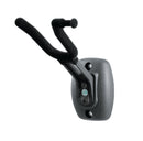 K&M 16580 Violin Wall Holder, Black, High Quality Flocking Cover, With Holder for Bow, Plastic
