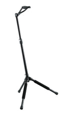 K&M 17680 Guitar Stand Memphis 10, Black, 2-Piece Folding Design, Height 550-1,120 mm, Anti-Twist Feature on the Extension Rod, Steel