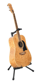 K&M 17685 Guitar Stand Memphis 20, Black, Height 735 mm, Instrument Support Arms Adjust to Fit Various Guitar Sizes, Steel