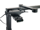 K&M 18800 Table-Style Keyboard Stand Omega-E, Black, Keyboard Table, Electric Motor, Height 597-1,257 mm, Max Load 80 kg, Continuous Height Adjustment, Up to Four Different Heights Can Be Pre-Set