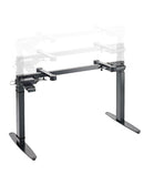 K&M 18800 Table-Style Keyboard Stand Omega-E, Black, Keyboard Table, Electric Motor, Height 597-1,257 mm, Max Load 80 kg, Continuous Height Adjustment, Up to Four Different Heights Can Be Pre-Set