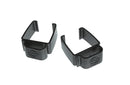 K&M 18809 Cable Clamp for Omega, Black, Pack of 2, Height 22 mm, 2 Cable Clamps Are Included in the Delivery, Plastic
