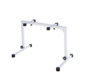 K&M 18810 Table-Style Keyboard Stand Omega, Pure White, Keyboard Table, Spring-Loaded Clamping Knobs, Height 600-1,020 mm, Max Load 80 kg, Levelling End Cap to Stabilize the Stand on Uneven Surfaces