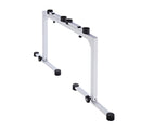 K&M 18810 Table-Style Keyboard Stand Omega, Pure White, Keyboard Table, Spring-Loaded Clamping Knobs, Height 600-1,020 mm, Max Load 80 kg, Levelling End Cap to Stabilize the Stand on Uneven Surfaces