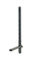 K&M 18817 Universal Holder, Black, Height 470 mm, Max Load 8 kg, Steel