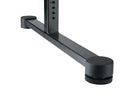 K&M 18820 Table-Style Keyboard Stand Omega Pro, Black, Keyboard Table, Spring-Loaded Clamping Knobs, Height 600-1,020 mm, Max Load 80 kg, Fully Collapsible