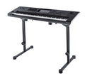 K&M 18820 Table-Style Keyboard Stand Omega Pro, Black, Keyboard Table, Spring-Loaded Clamping Knobs, Height 600-1,020 mm, Max Load 80 kg, Fully Collapsible