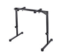 K&M 18820 Table-Style Keyboard Stand Omega Pro, Black, Keyboard Table, Spring-Loaded Clamping Knobs, Height 600-1,020 mm, Max Load 80 kg, Fully Collapsible