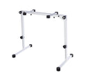K&M 18820 Table-Style Keyboard Stand Omega Pro, Pure White, Keyboard Table, Spring-Loaded Clamping Knobs, Height 600-1,020 mm, Max Load 80 kg, Fully Collapsible