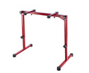 K&M 18820 Table-Style Keyboard Stand Omega Pro, Red, Keyboard Table, Spring-Loaded Clamping Knobs, Height 600-1,020 mm, Max Load 80 kg, Fully Collapsible