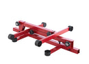 K&M 18820 Table-Style Keyboard Stand Omega Pro, Red, Keyboard Table, Spring-Loaded Clamping Knobs, Height 600-1,020 mm, Max Load 80 kg, Fully Collapsible