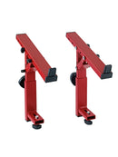 K&M 18822 Stacker, Red, Spring-Loaded Clamping Knobs, Height 200-275 mm, Max Load 15 kg, Can Only Be Used in Connection with Stacker 18811, Steel