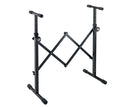 K&M 18826 Equipment Stand, Black, Keyboard Table, Height 595-1,015 mm, Max Load 50 kg, Suitable for Mixer, Monitor, Keyboard or Amplifier, Steel