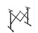 K&M 18826 Equipment Stand, Black, Keyboard Table, Height 595-1,015 mm, Max Load 50 kg, Suitable for Mixer, Monitor, Keyboard or Amplifier, Steel