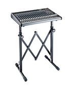 K&M 18826 Equipment Stand, Black, Keyboard Table, Height 595-1,015 mm, Max Load 50 kg, Suitable for Mixer, Monitor, Keyboard or Amplifier, Steel