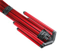 K&M 18860 Keyboard Stand Spider Pro, Red Anodized, Column Stand, Height 1,310 mm, Max Load 105 kg, With a 3/8" or 5/8" Threaded Connector for Microphone Boom, Cable Management, Aluminum
