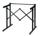 K&M 18880 Table-Style Keyboard Stand, Black, Keyboard Table, Height 630-960 mm, Max Load 50 kg, Aluminum