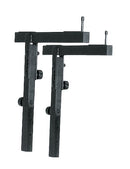 K&M 18881 Stacker a, Black, Height 200-370 mm, Max Load 25 kg, Adjustable in Tilt and Height, Aluminum