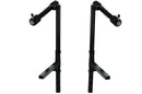 K&M 18952 Stacker, Black, Height 100-400 mm, Max Load 30 kg, For Second Keyboard in Combination with 18950 and 18953, Adjustable in Height, Tilt and Depth, Steel