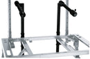 K&M 18952 Stacker, Black, Height 100-400 mm, Max Load 30 kg, For Second Keyboard in Combination with 18950 and 18953, Adjustable in Height, Tilt and Depth, Steel