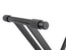 K&M 18990 Keyboard Stand Rick, Black, Double-Braced X-Stand, Height 594-946 mm, Max Load 50 kg, Steel