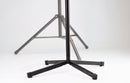 K&M 19500 Speaker Stand, Black, 2-Piece Folding Design, Spring-Loaded Bolt and Locking Screw, Height 1,240-1,940 mm, Particularly Useful When Space Is Restricted, Folds Flat, Steel