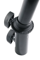 K&M 19670 Speaker Tilt Connector, Black, Height 230 mm, Max Load 25 kg, Secured by Locking Screws, With Setting Scale, Steel