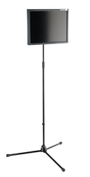 K&M 19685 Adapter for Screens, Black, Max Load 7 kg, Prismatic V-Block Connector, T-Bar Locking Screw Nut, Steel