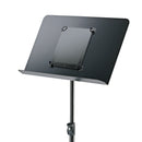 K&M 19708 Magnetic Holder for Tablet PC, Black, 46.5 x 44 x 27 mm, Noise-Absorbing by Small Adhesive Pads, Plastic, Steel