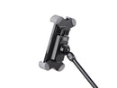 K&M 19753 Smartphone Holder, Black, Height 130-180 mm, Operating Elements Are Not Impaired in Their Function, Plastic, Steel