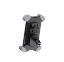 K&M 19753 Smartphone Holder, Black, Height 130-180 mm, Operating Elements Are Not Impaired in Their Function, Plastic, Steel