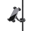 K&M 19755 Smartphone Holder, Black, Height 130-180 mm, Operating Elements Are Not Impaired in Their Function, Plastic