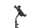 K&M 19759 Smartphone Stand, Black, 3-Piece Folding Design, Height 200 mm, Operating Elements Are Not Impaired in Their Function, Plastic, Steel