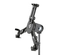 K&M 19790 Tablet PC Stand Holder, Black, Height 128-232 mm, To Be Screwed on to 3/8" Threaded Bolts, Freely Rotates 90°, Plastic