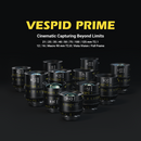 DZOFILM Vespid Prime 5-lens Kit- 12/25/35/50/75mm with case (PL+EF), Vista Vision Full-Frame Coverage, Interchangeable PL and EF Mount, 46.5mm Image Circle, Manual Focus and Iris, M77 Front Filter
