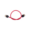 Blackhawk HDMI to HDMI Thin Braided Cable, 16 inch, High-Speed HDMI Type-A Male to Male, 4K 60hz and 3D, Nylon Braided, Red