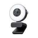 EMEET SmartCam S600L, 4K StreamCam with 1/2" CMOS Sensor, Built-In RGB Ring Light with Cold, Warm and Mixed Modes, 1080p 60fps, 0.2s PDAF Autofocus and Built-In Privacy Cover