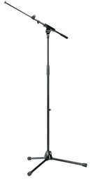 K&M 210/8 Microphone Stand, Black, 2-Piece Folding Design, Clutch, Height 925-1,630 mm, Zinc Die-Cast Base, Steel