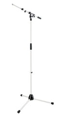 K&M 210/9 Microphone Stand Available Mid - August, Pure White, 2-Piece Folding Design, Clutch, Height 900-1,605 mm, Stable and Sturdy, Zinc Die-Cast Base, Steel
