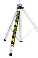 K&M 21402 Warning Strip, Black/Yellow, 600 x 175 mm, Reflective Collar, Yellow/black Stripes Printed with "CAUTION", Nylon