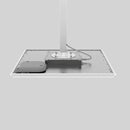 Shure MXA902W-S, Ceiling Array Microphone + Loudspeaker, 902 Ceiling Array, White, Sqr, 24IN, Lspkr