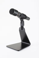 K&M 23250 Design Table Microphone Stand, Black, Height 142 mm, Stable and Sturdy, Special Design, Steel