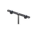 K&M 23550 Microphone Bar, Black, Length 200 mm, No Parts to Lose, Connects to Top of Mic Stands with 3/8" Thread, Steel