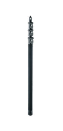 K&M 23781 Microphone Fishing Pole m Small, Black, 4-Piece Folding Design, Length 600-1,675 mm, Max Load 1 kg, Cables Can Be Placed Inside, Carrying Case Included, Carbon
