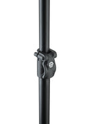 K&M 23782 Microphone Fishing Pole L Medium, Black, 4-Piece Folding Design, Length 880-2,790 mm, Max Load 1 kg, Cables Can Be Placed Inside, Carrying Case Included, Carbon